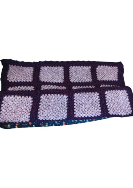 El Örgüsü Renkli Patchwork Büyük Boy Battaniye (135X195) modelleri