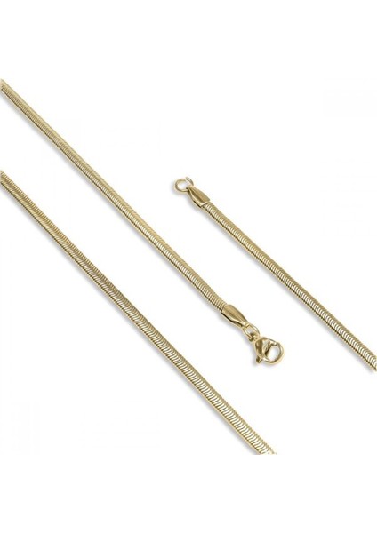 Erkek Italyan Çelik Kolye 1,5mm x 3mm