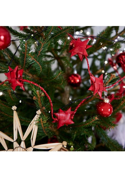 Kırmızı Vinterfint Çelenk 5m, Şık ve Canlı Dekoratif Aksesuar. modelleri