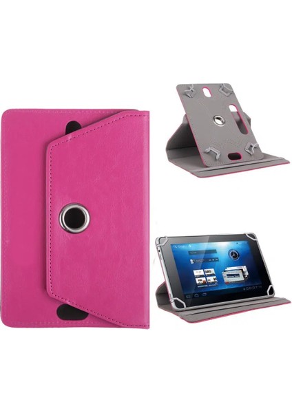 Casper Vıa T8B - 8" Uyumlu Üniversal Standlı Kapaklı Tablet Kılıfı+Nano Ekran Koruyucu