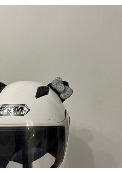 Motor & Motosiklet Hologram Fiyonklu Siyah Kedi Kulak Kask Dış Aksesuarı modelleri