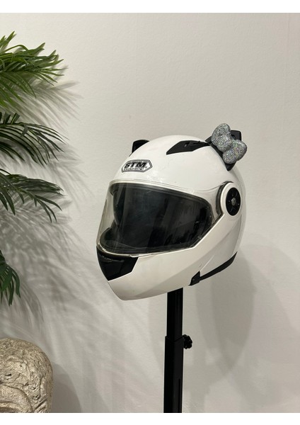 Motor & Motosiklet Hologram Fiyonklu Siyah Kedi Kulak Kask Dış Aksesuarı indirimleri