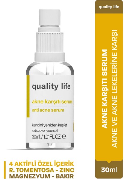 Akne ve Sivilce Karşıtı Serum Sebum Dengeleyici Siyah Nokta Önleyici Leke Karşıtı Gözenek Sıkılaştırıcı Sivilce Önleyici Krem