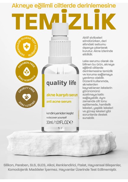 Akne ve Sivilce Karşıtı Serum Sebum Dengeleyici Siyah Nokta Önleyici Leke Karşıtı Gözenek Sıkılaştırıcı Sivilce Önleyici Krem fiyatları