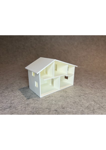Minyatür Maket Ev ( 1.144 Ölçek ) Boyanabilir modelleri