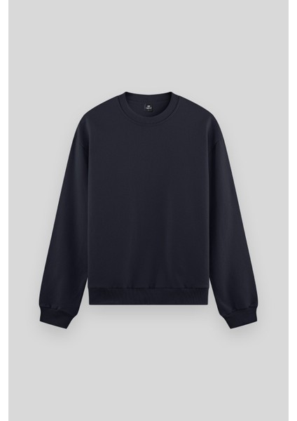 Standart Fit Basic O Yaka 3lü Paket Siyah-Lacivert-Çağla Erkek Sweatshirt 88053