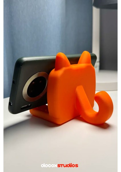 Sevimli Kedi Telefon ve Gözlük Standı modelleri