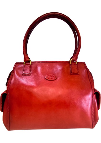 Kadın El Yapımı (Handmade) Hakiki Deri El ve Omuz Çantası Ertica