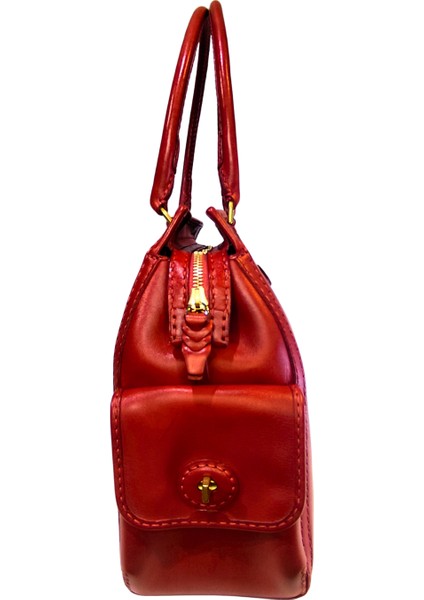 Kadın El Yapımı (Handmade) Hakiki Deri El ve Omuz Çantası Ertica modelleri