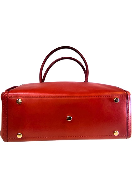 Kadın El Yapımı (Handmade) Hakiki Deri El ve Omuz Çantası Ertica indirimleri