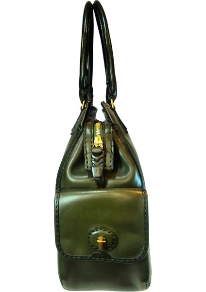 Kadın El Yapımı (Handmade) Hakiki Deri El ve Omuz Çantası Ertica modelleri