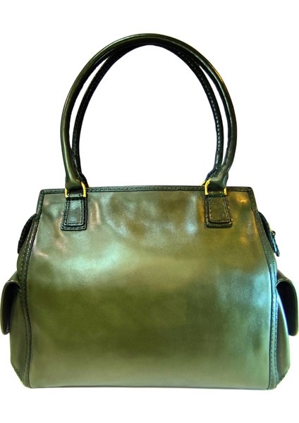 Kadın El Yapımı (Handmade) Hakiki Deri El ve Omuz Çantası Ertica fırsatları