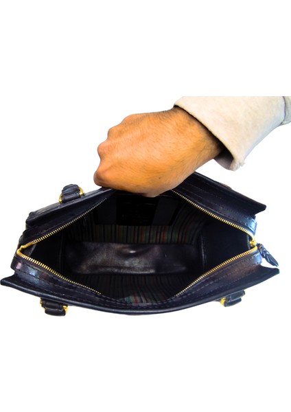 Kadın El Yapımı (Handmade) Hakiki Deri El ve Omuz Çantası Ertica