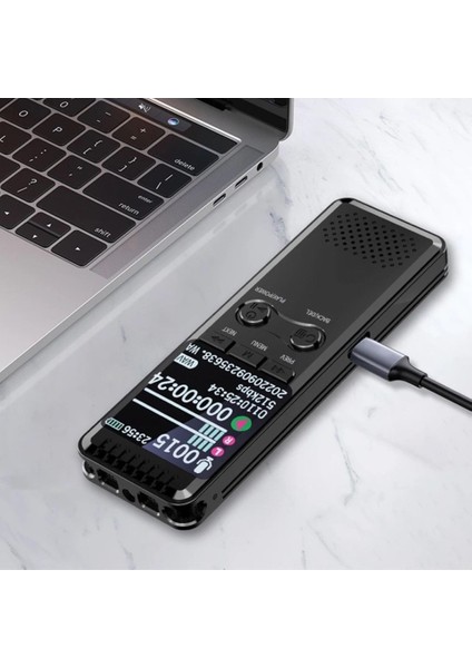 Yeni Model Metal Kasalı HS30 Profesyonel Ses Kayıt Cihazı Uzun Kayıt Süresi Büyük LED Ekranlı Okul Ders Not,toplantı, Röportaj modelleri