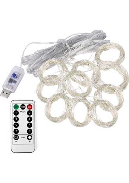 3X3M Sarı Peri Perde LED Uzaktan Kumanda ile Aydınlatma Dekoru fırsatları