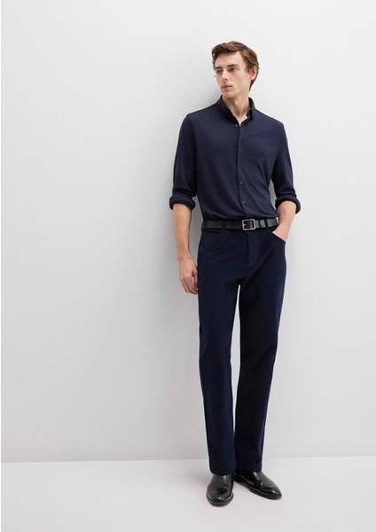 Lacivert Kadife Pantolon 0010509-70490