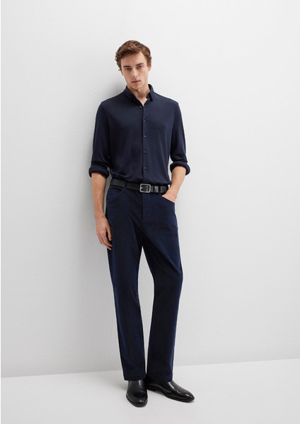 Lacivert Kadife Pantolon 0010509-70490 fiyatları