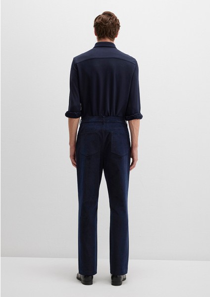 Lacivert Kadife Pantolon 0010509-70490 fırsatları