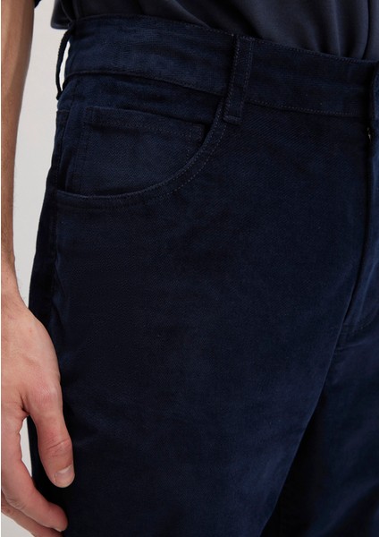 Lacivert Kadife Pantolon 0010509-70490