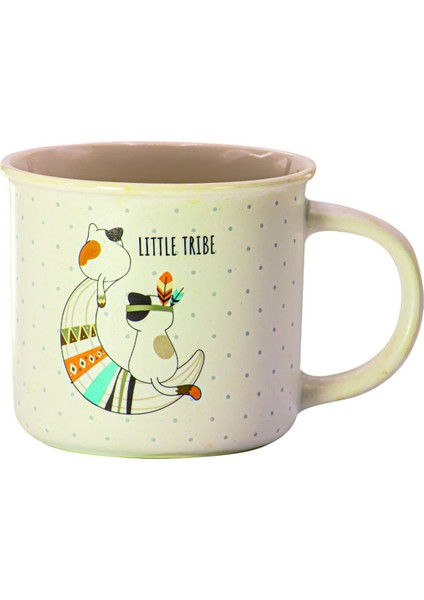 Sevimli Kedi Figürlü Beyaz Seramik Kupa - Pratik ve Şık Tasarım