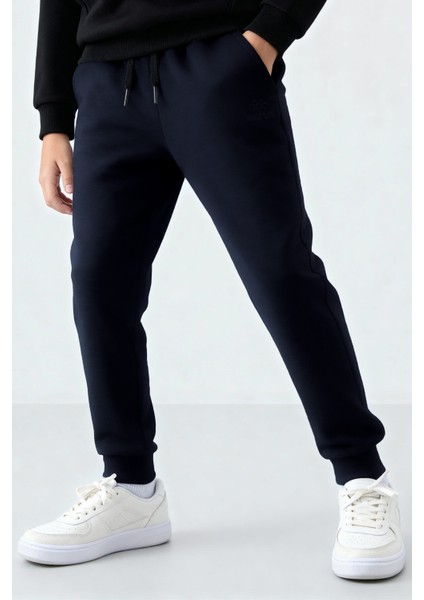 Lacivert Standart Fit Manşetli Ince Erkek Çocuk Eşofman Alt - 11205 fiyatları