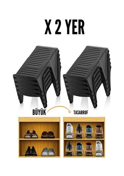 Hsnet 10 Lu Ayakkabı Rampası Yer Tasarruf Organizeri Mehle