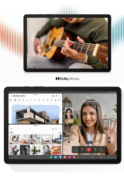 Galaxy Tab A9+ 11" 90Hz Geniş Ekran Dörtlü Hoparlör 8gb 128GB Tablet - Gri + 128GB Hafıza Kartı Hediyeli