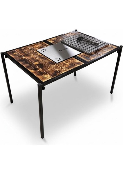 Katlanır Portatif Mangal Masası