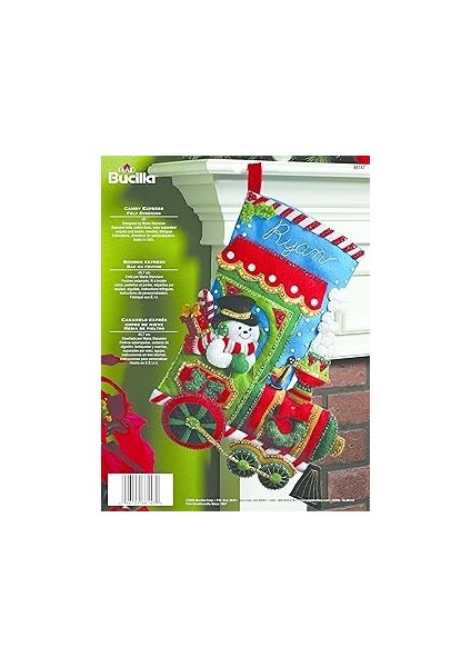 Bucilla Candy Express Çorap Keçe Aplike Seti, 18 Uzun