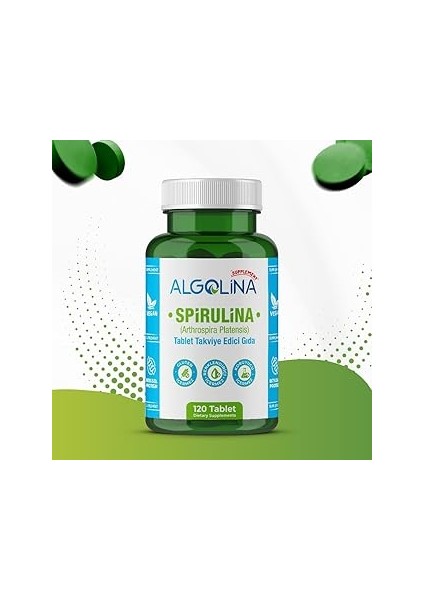 Algolina Spirulina Tablet 600 Mg - 120 Tablet