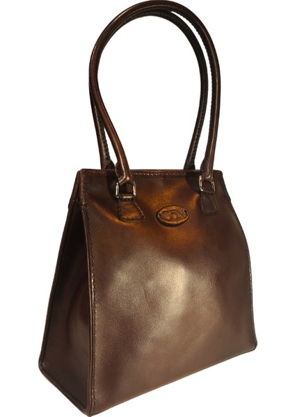 Kadın Handmade Deri Çıt Çıt Kapamalı Logo Detaylı El Ve Omuz Çantası ARMO fiyatları