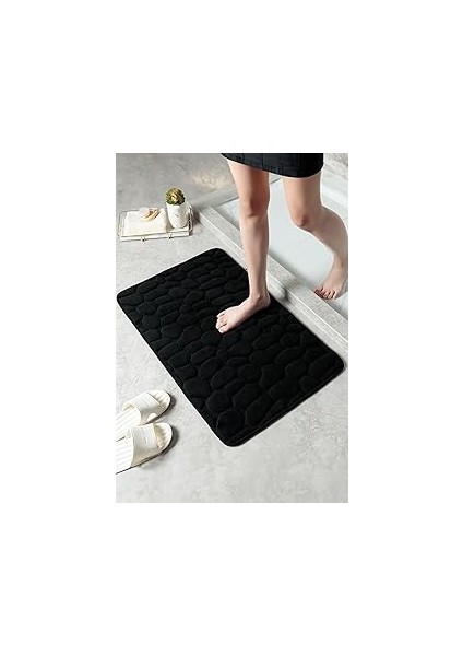 Hafızalı Köpük Kaymaz Banyo Paspası Su Geçirmez Yumuşak Zemin Matı 40X60 cm Banyo Aksesuarı