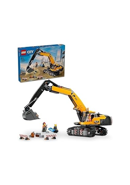 City Sarı Inşaat Ekskavatörü 60420-8 Yaş ve Üstü Kız ve Erkek Çocukları Için Sürücü, Çalışan V