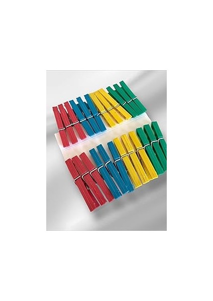 24 Adet Mandal/çamaşır Mandalı -Renkli