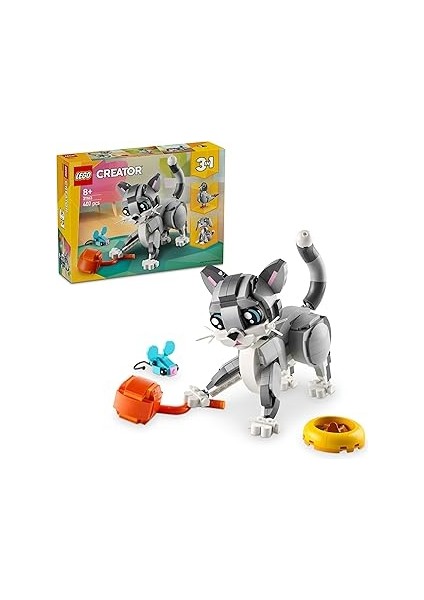 Creator 3’ü 1 Arada Oyunbaz Kedi 31163-8 Yaş ve Üzeri Çocuklar Için Köpek Veya Güvercin Figürü