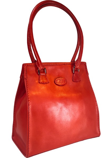 Kadın Handmade Deri Çıt Çıt Kapamalı Logo Detaylı El Ve Omuz Çantası ARMO fiyatları