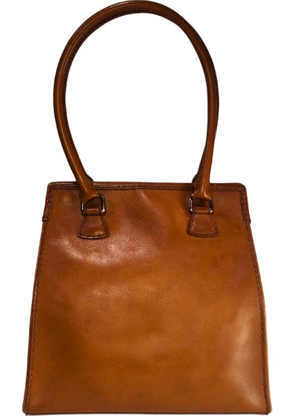 Kadın Handmade Deri Çıt Çıt Kapamalı Logo Detaylı El Ve Omuz Çantası ARMO fırsatları