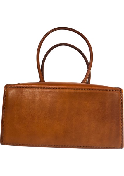 Kadın Handmade Deri Çıt Çıt Kapamalı Logo Detaylı El Ve Omuz Çantası ARMO indirimleri