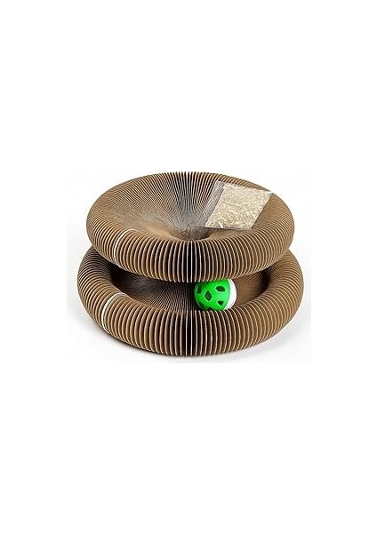 Madpet Katlanabilir Kedi Tırmalama Oyuncağı – 1 Adet Catnipli Akordeon Tasarım, Toplu & Zeka Gelişt