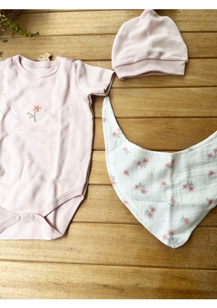 Moinoi %100 Pamuk Müslin 5 'li Hastane Çıkışı-Pembe modelleri