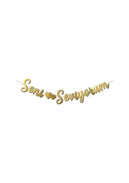 Kaligrafi Banner Seni Seviyorum M248