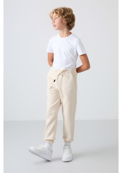 Standart Fit Basic 2li Paket Siyah-Bej Erkek Çocuk eşofman Alt - 11225 modelleri