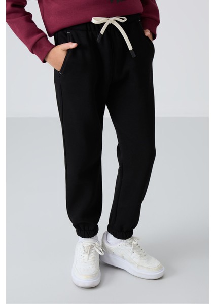 Standart Fit Basic 2li Paket Siyah-Bej Erkek Çocuk eşofman Alt - 11225 fırsatları