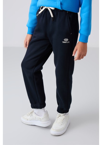 Standart Fit Basic 2li Paket Lacivert-Gri Melanj Erkek Çocuk eşofman Alt - 11225 fiyatları