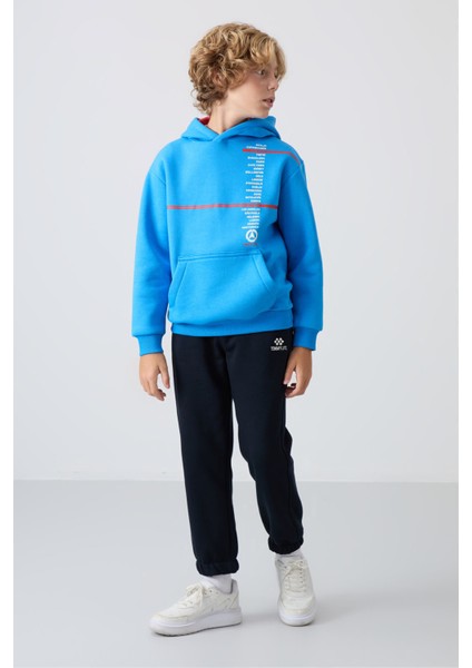 Standart Fit Basic 2li Paket Lacivert-Gri Melanj Erkek Çocuk eşofman Alt - 11225 fırsatları