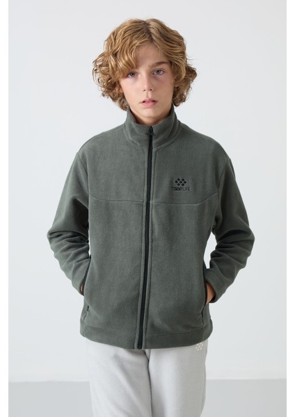 Standart Fit 2li Paket Siyah-Haki Erkek Çocuk Polar Sweatshirt - 11223 modelleri