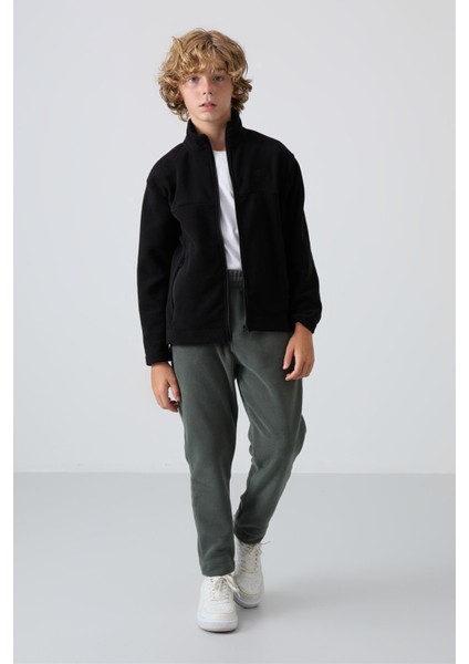 Standart Fit 2li Paket Siyah-Haki Erkek Çocuk Polar Sweatshirt - 11223 fırsatları