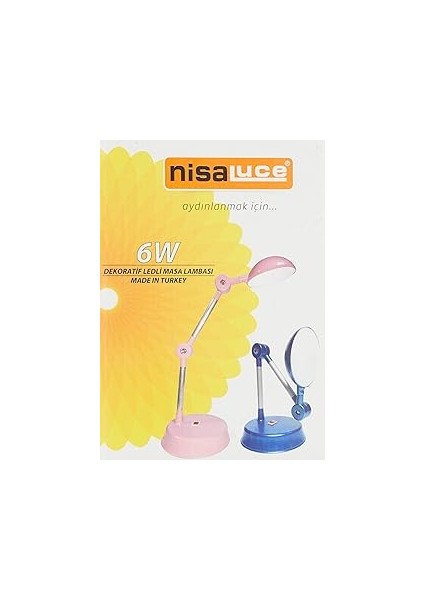 Nisaluce Ledlı Masa Lambası Pembe
