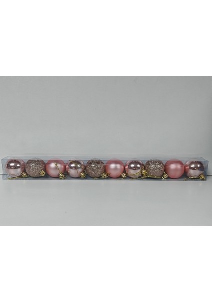 Yılbaşı Ağaç Süsleme Topları, 10'lu Set, 5 Cm, Gri Renk, Şık Dekorasyon. fiyatları