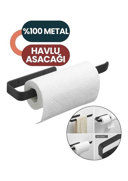 Hsnet Vigna Black Havlu Folyo Asacağı